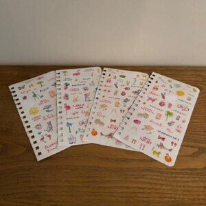 Lilly Pulitzer 4 Sheets of Stickers